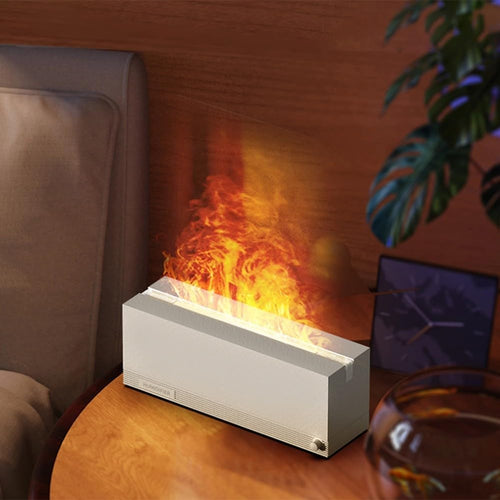 Máquina De Aromaterapia De Llama Colorida Usb Lámpara De Aromaterapia Para El Hogar Atomizando Humidificación De Aire Máquina De Aromaterapia ()